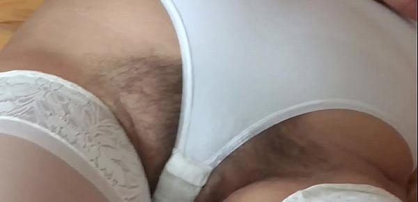  ARDIENTES 69 - MY WIFE HAS A HAIRY PUSSY AND IT EXCITES HER A LOT TO SHOW HOW HER THONG HAIRS COME OUT - ARDIENTES69